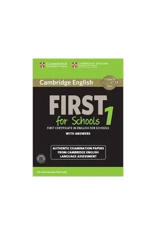 Cambridge English First For Schools 1 Study Pack (Student's Book with Answers and Audio CDs (2))