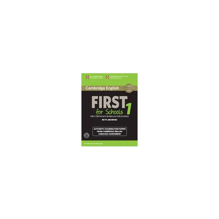Cambridge English First For Schools 1 Study Pack (Student's Book with Answers and Audio CDs (2))